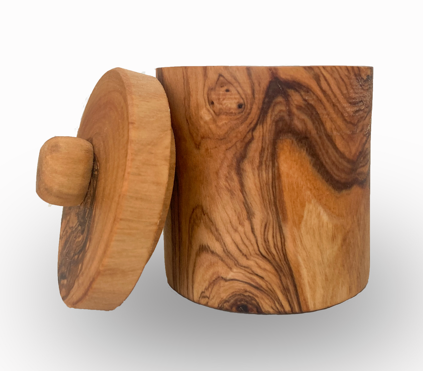 Olive Wood Spice Jar 3"