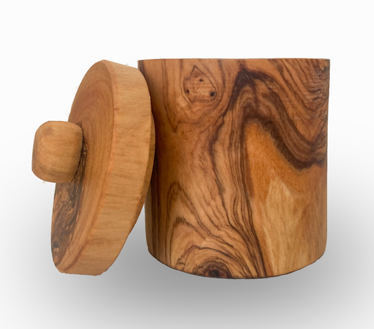 Olive Wood Spice Jar 3"