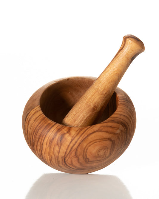 Olive Wood Mortar & Pestle